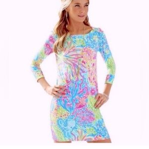 Lilly Pulitzer Sophie dress in Lovers coral 🪸 HTF print size large NWOT